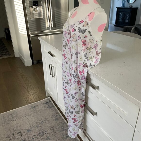 40 winks Butterfly Print w Lace Trimmed Polyester Chemise Multi Color Sz XS NWT - Picture 3 of 11